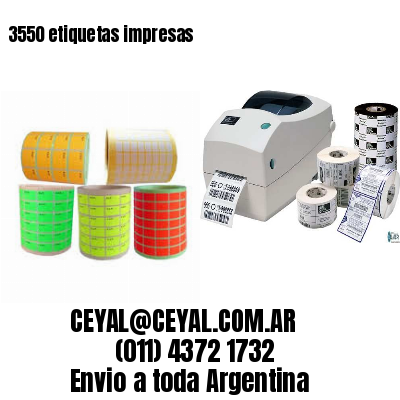 3550 etiquetas impresas