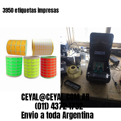 3950 etiquetas impresas