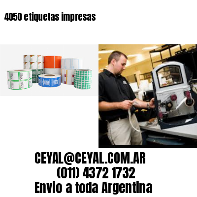 4050 etiquetas impresas