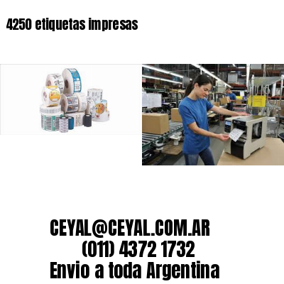 4250 etiquetas impresas