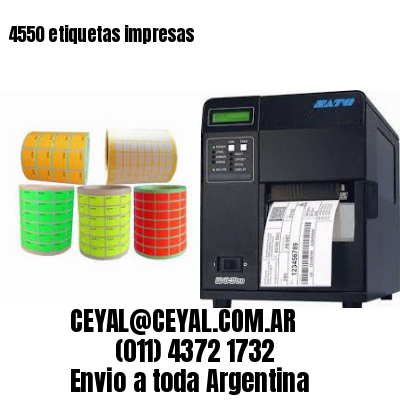 4550 etiquetas impresas