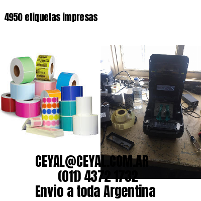 4950 etiquetas impresas