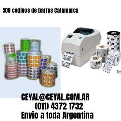 500 codigos de barras Catamarca