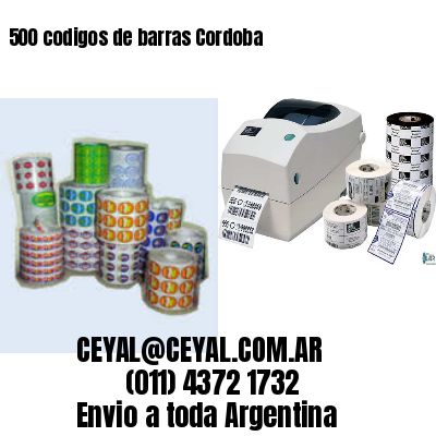 500 codigos de barras Cordoba