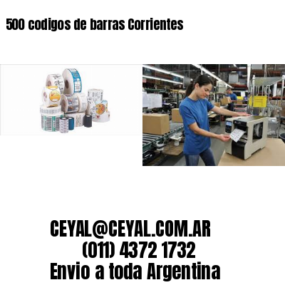 500 codigos de barras Corrientes