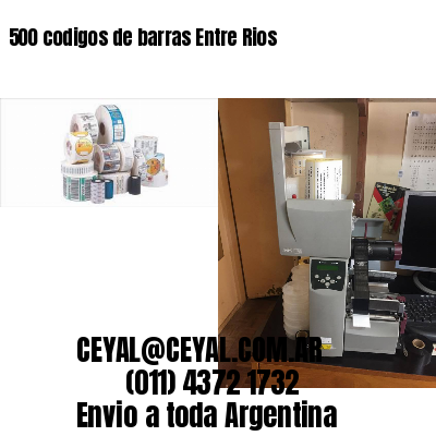 500 codigos de barras Entre Rios