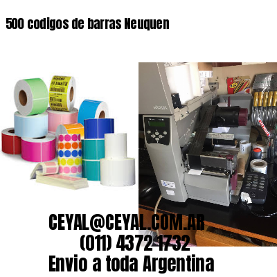 500 codigos de barras Neuquen