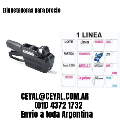 Etiquetadoras para precio