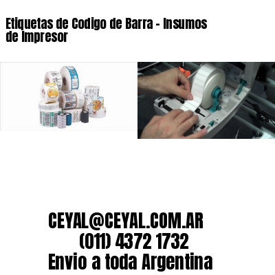 Etiquetas de Codigo de Barra – Insumos de Impresor