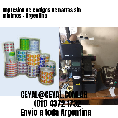Impresion de codigos de barras sin minimos – Argentina