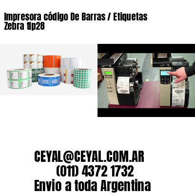 Impresora código De Barras / Etiquetas Zebra tlp28
