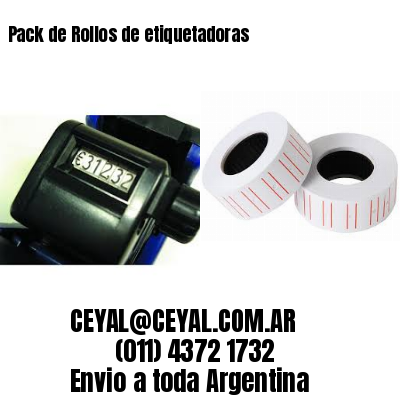 Pack de Rollos de etiquetadoras