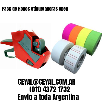 Pack de Rollos etiquetadoras open