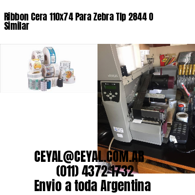 Ribbon Cera 110×74 Para Zebra Tlp 2844 O Similar