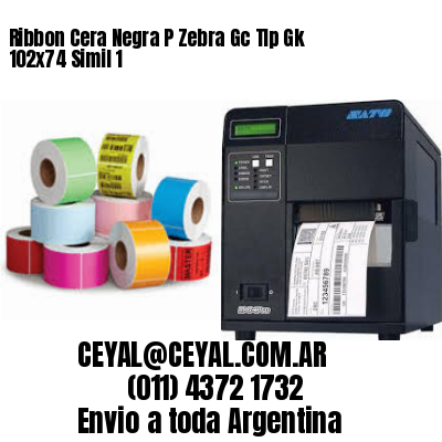 Ribbon Cera Negra P Zebra Gc Tlp Gk 102×74 Simil 1