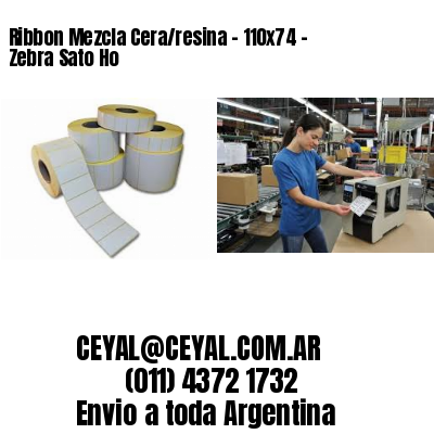 Ribbon Mezcla Cera/resina – 110×74 – Zebra Sato Ho