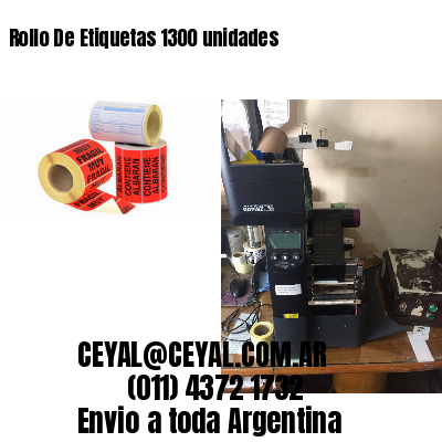 Rollo De Etiquetas 1300 unidades