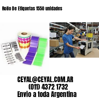 Rollo De Etiquetas 1550 unidades