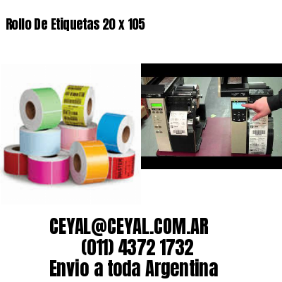 Rollo De Etiquetas 20 x 105