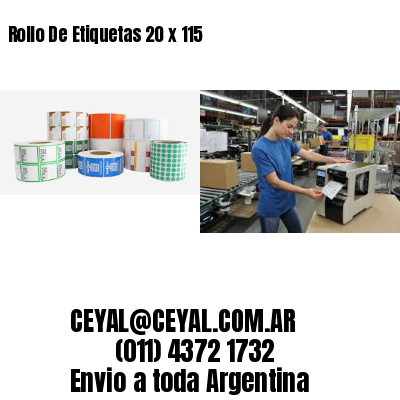 Rollo De Etiquetas 20 x 115