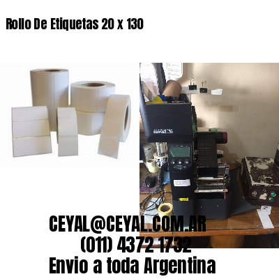 Rollo De Etiquetas 20 x 130