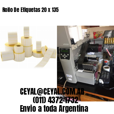 Rollo De Etiquetas 20 x 135