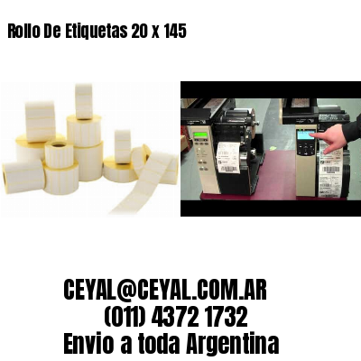 Rollo De Etiquetas 20 x 145