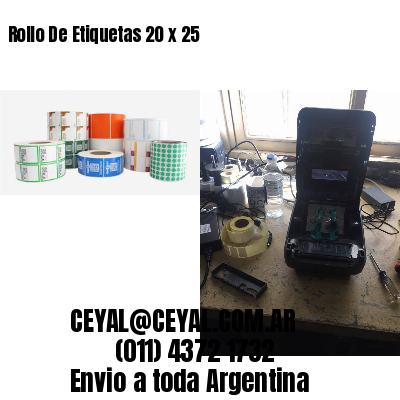 Rollo De Etiquetas 20 x 25