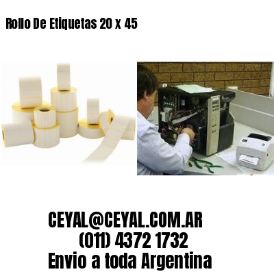 Rollo De Etiquetas 20 x 45