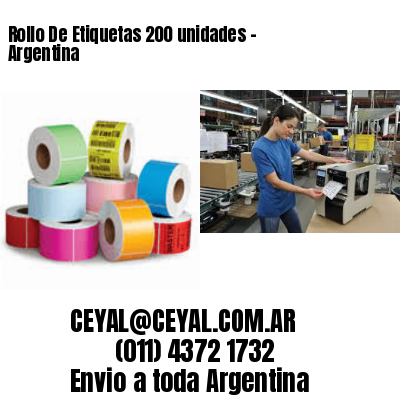 Rollo De Etiquetas 200 unidades – Argentina