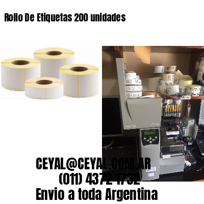 Rollo De Etiquetas 200 unidades