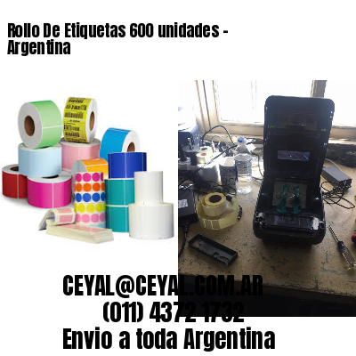 Rollo De Etiquetas 600 unidades – Argentina