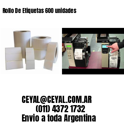 Rollo De Etiquetas 600 unidades