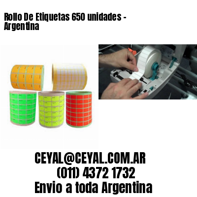Rollo De Etiquetas 650 unidades – Argentina