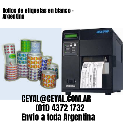 Rollos de etiquetas en blanco – Argentina