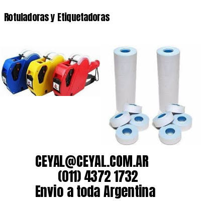Rotuladoras y Etiquetadoras