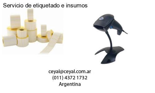 Servicio de etiquetado e insumos