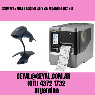 Software Zebra Designer service argentina gk420t