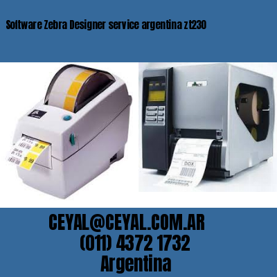 Software Zebra Designer service argentina zt230