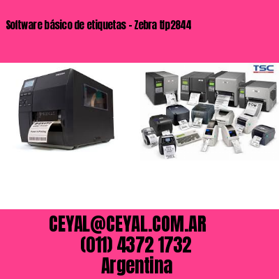 Software básico de etiquetas – Zebra tlp2844