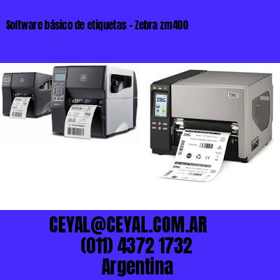 Software básico de etiquetas – Zebra zm400