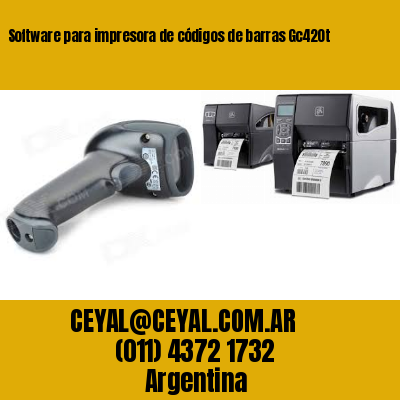 Software para impresora de códigos de barras Gc420t