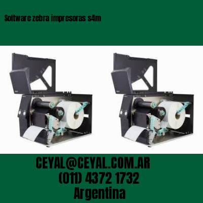 Software zebra impresoras s4m