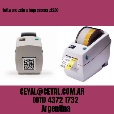 Software zebra impresoras zt230