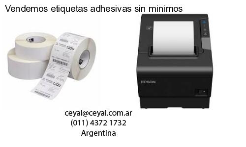 Vendemos etiquetas adhesivas sin minimos