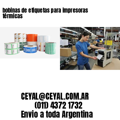bobinas de etiquetas para impresoras térmicas