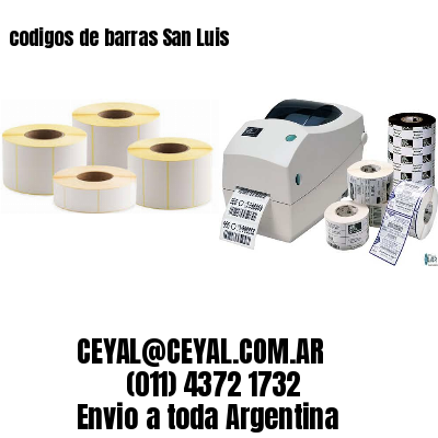 codigos de barras San Luis