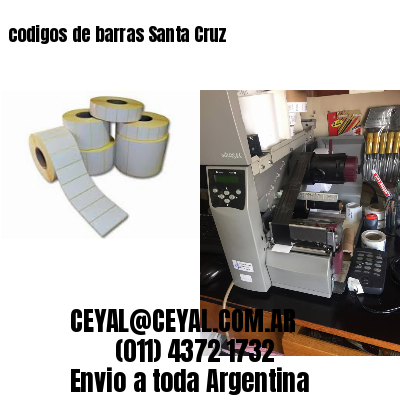 codigos de barras Santa Cruz