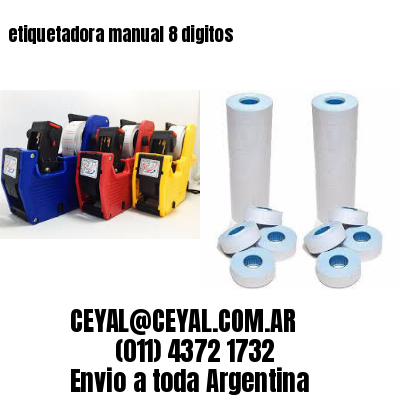 etiquetadora manual 8 digitos