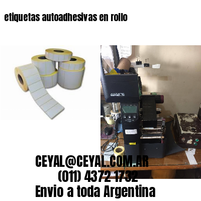 etiquetas autoadhesivas en rollo